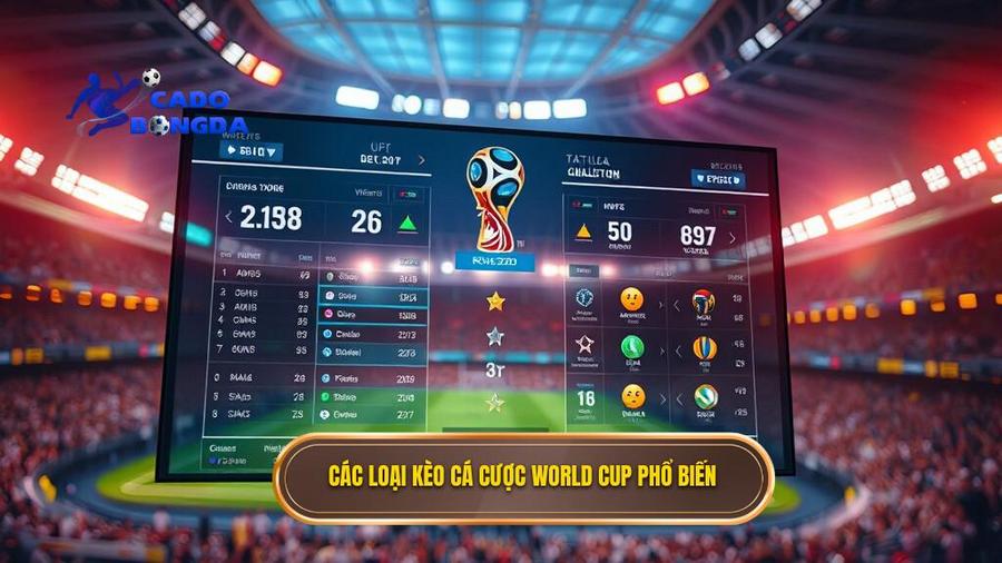 Các Loại Kèo Phổ Biến Trong Cá Cược Bóng Đá World Cup
