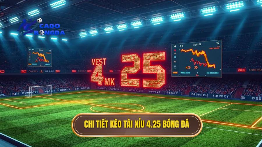 Chi tiết kèo tài xỉu 4.25 bóng đá