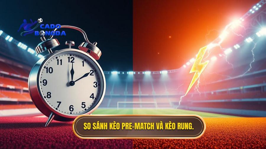 So sánh kèo Pre-match và kèo rung.