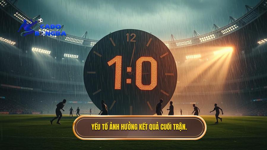 Yếu tố ảnh hưởng kết quả cuối trận.